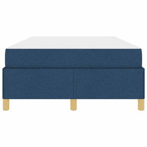 vidaXL Letto a molle con materasso Blu e Bianco 120 x 200 cm Tessuto