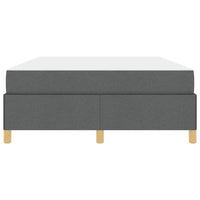 vidaXL Letto a molle Grigio scuro e bianco e grigio scuro 140 x 190 cm