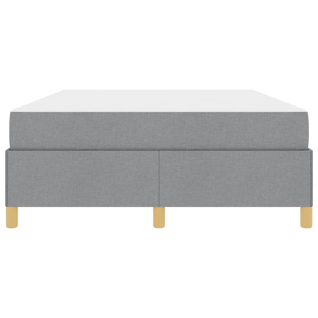 vidaXL Letto a molle Grigio chiaro e bianco e grigio chiaro