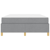 vidaXL Letto a molle Grigio chiaro e bianco e grigio chiaro