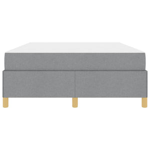 vidaXL Letto a molle Grigio chiaro e bianco e grigio chiaro