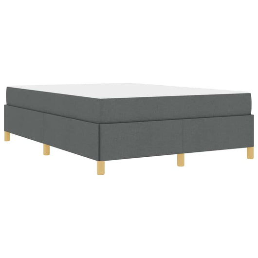 vidaXL Letto a molle Grigio scuro e bianco e grigio scuro 140 x 200 cm
