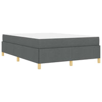 vidaXL Letto a molle Grigio scuro e bianco e grigio scuro 140 x 200 cm