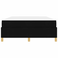 vidaXL Letto a molle Nero e Bianco e Nero 140 x 200 cm Tessuto