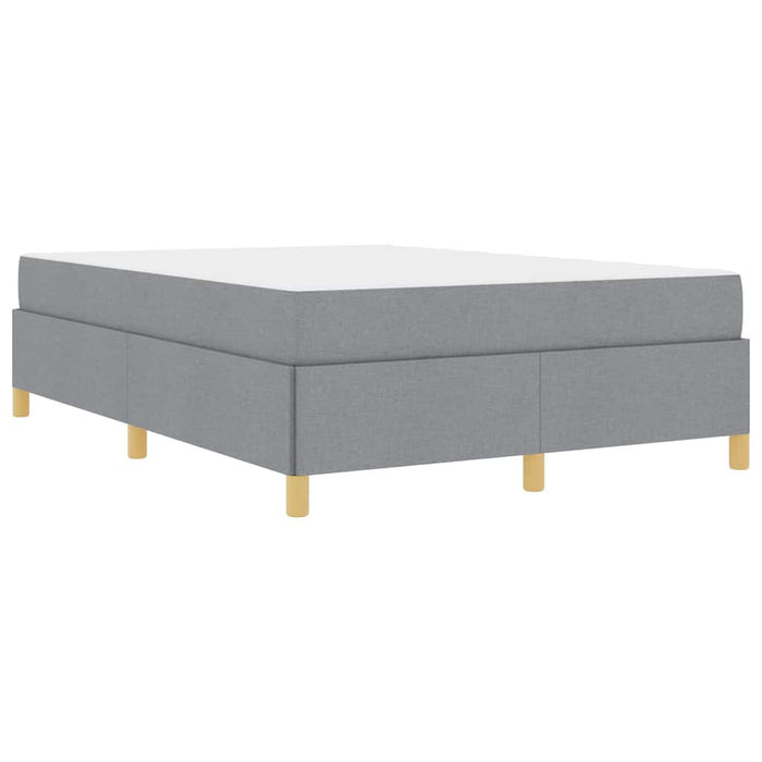 vidaXL Letto a molle Grigio chiaro e bianco e grigio chiaro