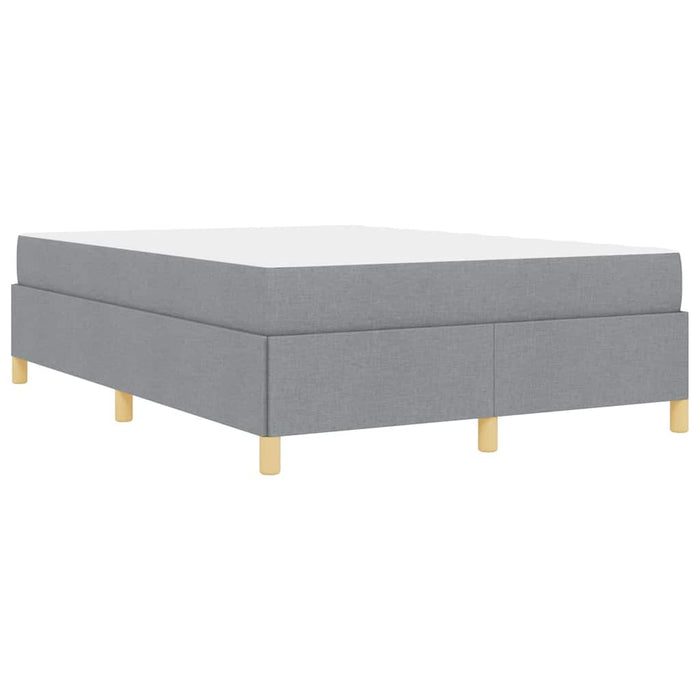 vidaXL Letto a molle Grigio chiaro e bianco e grigio chiaro