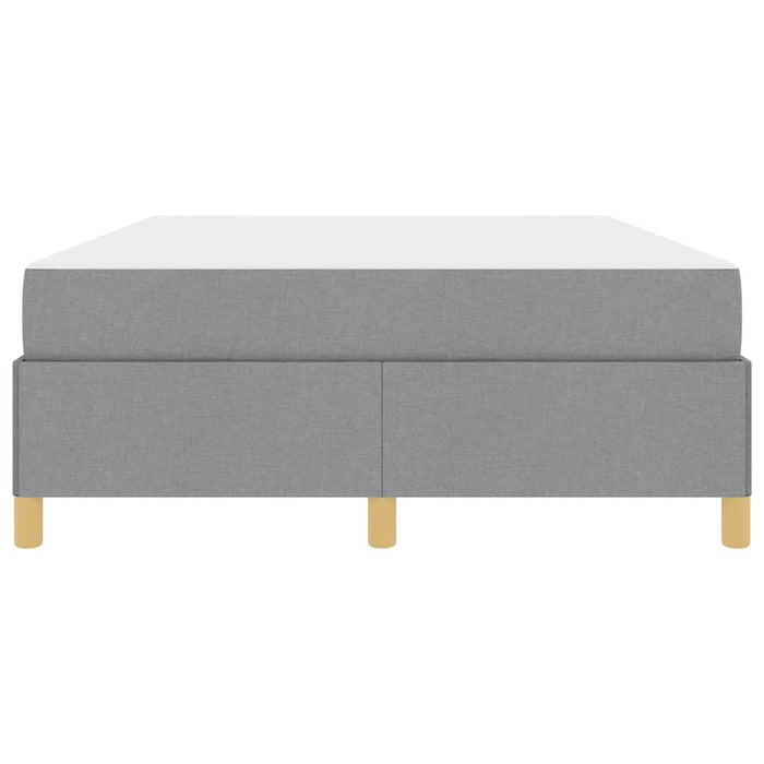 vidaXL Letto a molle Grigio chiaro e bianco e grigio chiaro