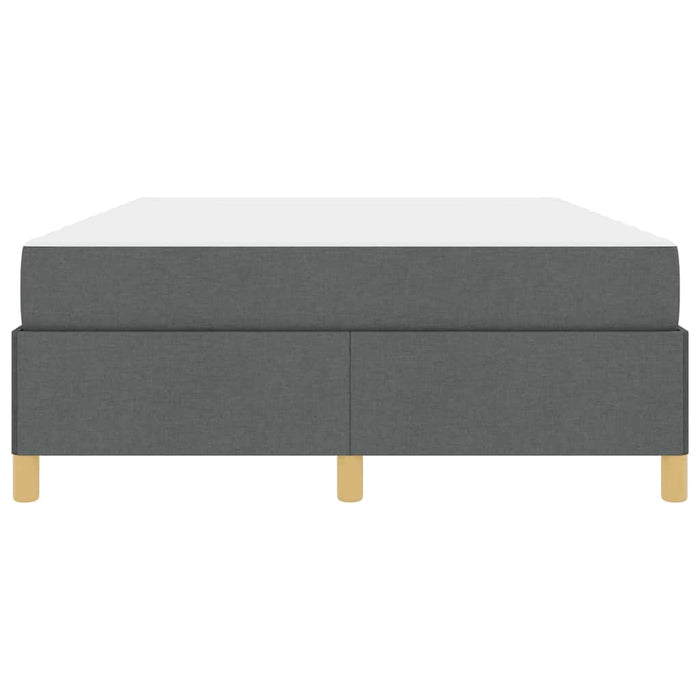 vidaXL Letto a molle Grigio Scuro e Bianco 160 x 200 cm Tessuto