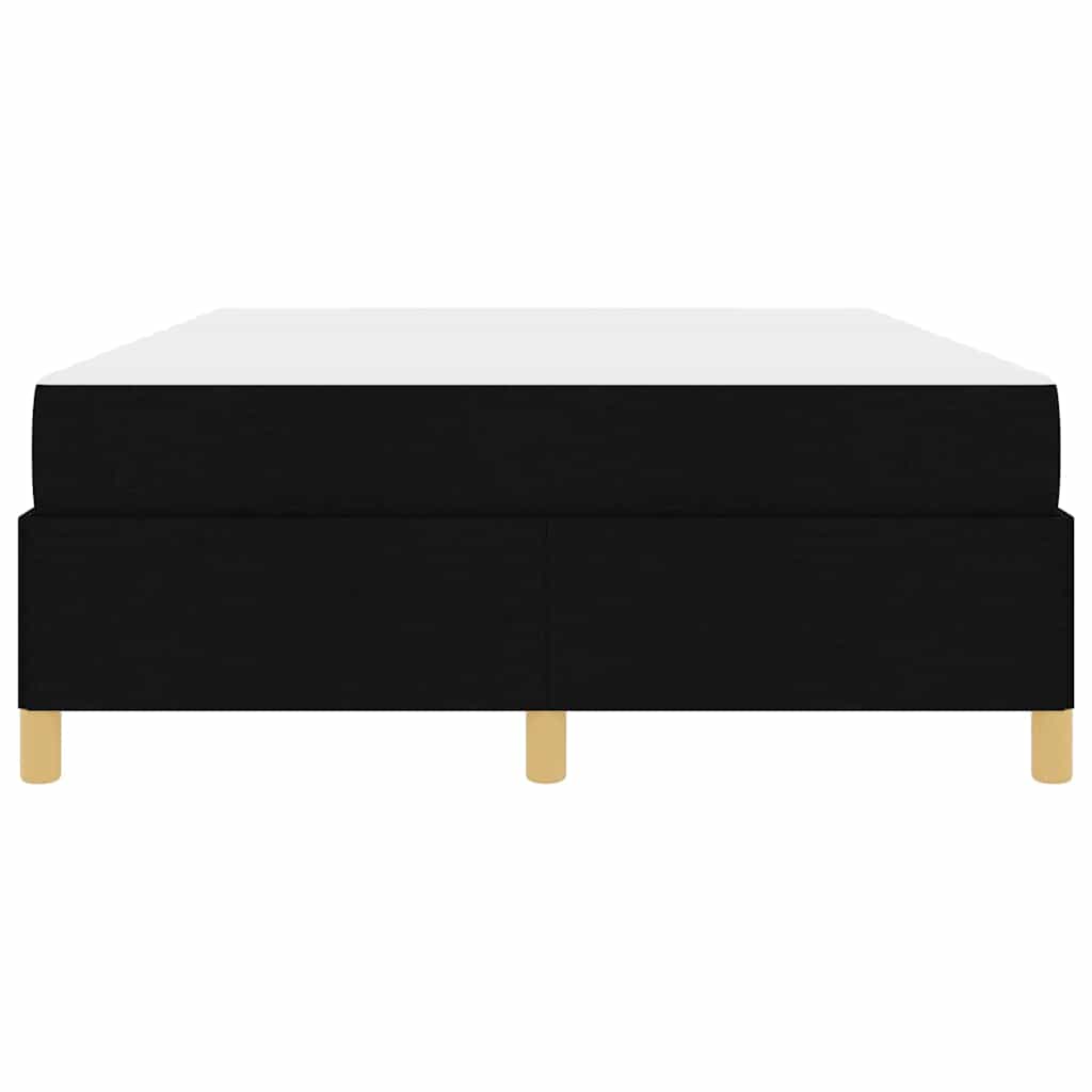 vidaXL Letto a molle Nero e Bianco e Nero 160 x 200 cm Tessuto