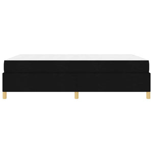 vidaXL Letto a molle Nero e Bianco e Nero 160 x 200 cm Tessuto