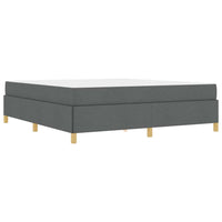 vidaXL Letto a molle Grigio scuro e bianco e grigio scuro 180 x 200 cm