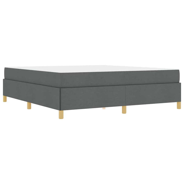 vidaXL Letto a molle Grigio scuro e bianco e grigio scuro 180 x 200 cm