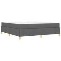 vidaXL Letto a molle Grigio scuro e bianco e grigio scuro 180 x 200 cm