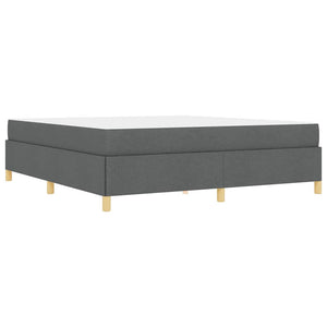 vidaXL Letto a molle Grigio scuro e bianco e grigio scuro 180 x 200 cm
