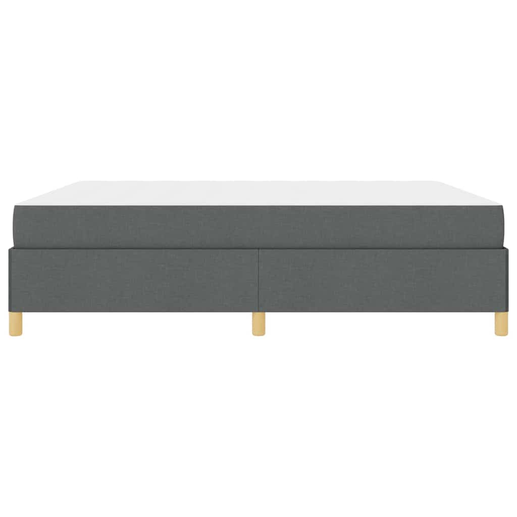 vidaXL Letto a molle Grigio scuro e bianco e grigio scuro 180 x 200 cm