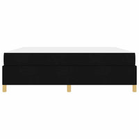 vidaXL Letto a molle Nero e Bianco e Nero 180 x 200 cm Tessuto