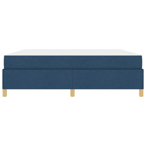 vidaXL Letto a molle con materasso Blu e Bianco 180 x 200 cm Tessuto