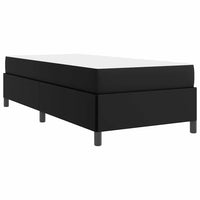 vidaXL Struttura letto con materasso Nero 80 x 200 cm Pelle sintetica