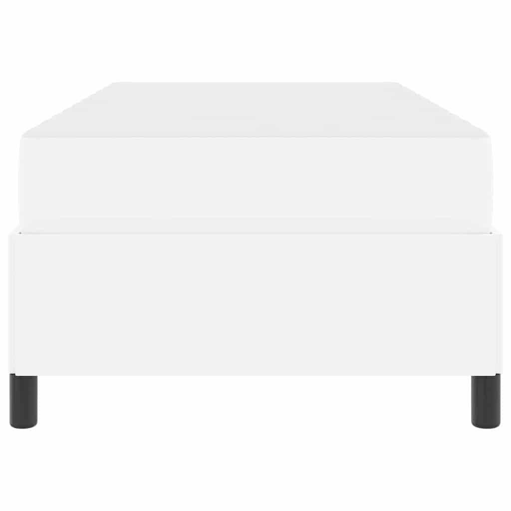 vidaXL Struttura letto con materasso con materasso Bianco 90 x 190 cm