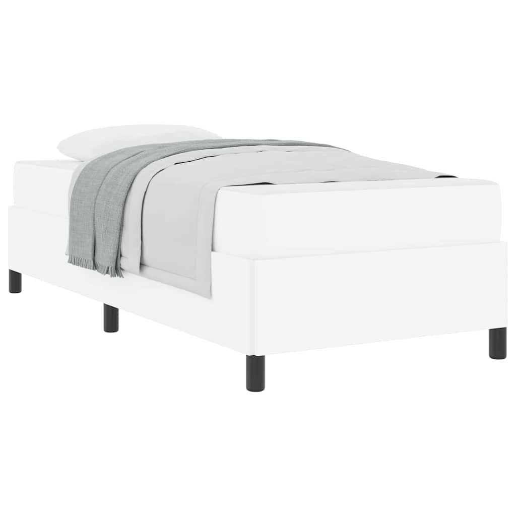 vidaXL Struttura letto con materasso con materasso Bianco 90 x 190 cm