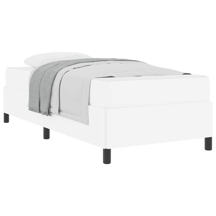 vidaXL Struttura letto con materasso con materasso Bianco 90 x 190 cm