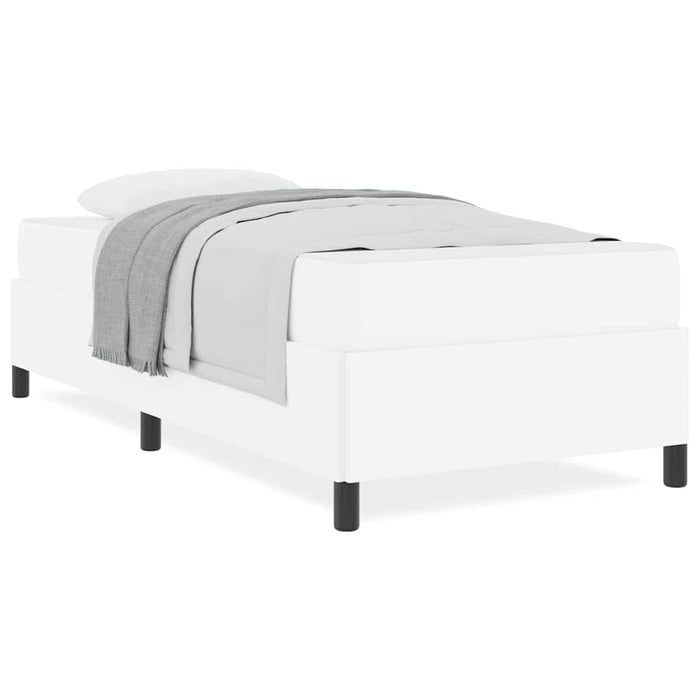 vidaXL Struttura letto con materasso con materasso Bianco 90 x 190 cm