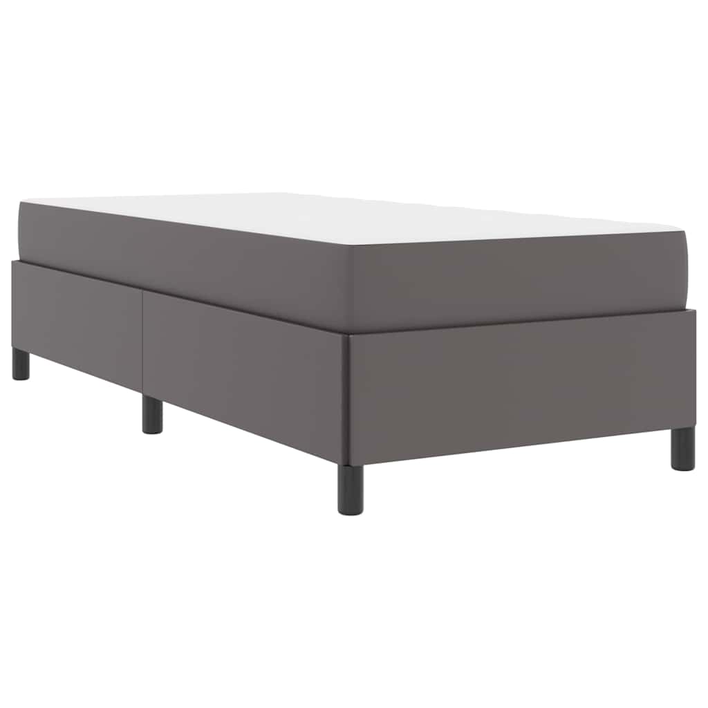 vidaXL Struttura letto con materasso con materasso Grigio 90 x 190 cm