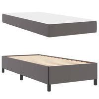 vidaXL Struttura letto con materasso con materasso Grigio 90 x 190 cm