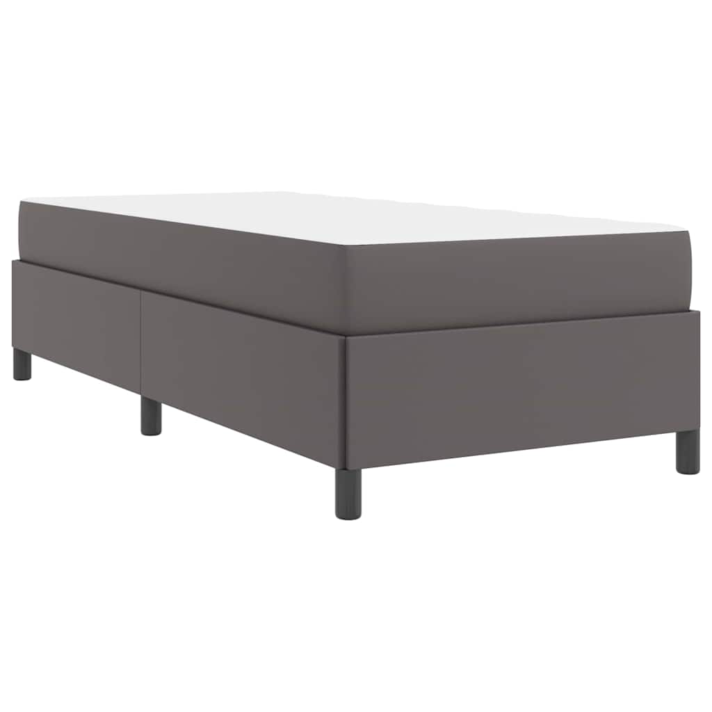 vidaXL Struttura letto con materasso con materasso Grigio 90 x 190 cm