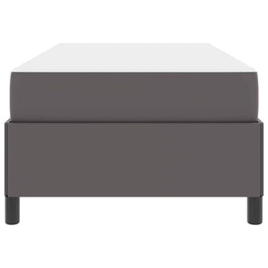 vidaXL Struttura letto con materasso con materasso Grigio 90 x 190 cm