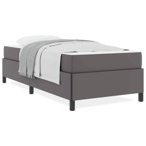 vidaXL Struttura letto con materasso con materasso Grigio 90 x 190 cm