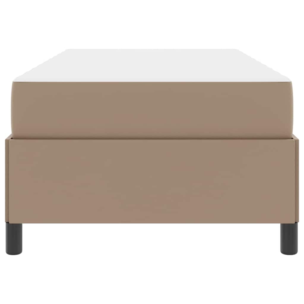 vidaXL Struttura letto con materasso Cappuccino 90 x 190 cm