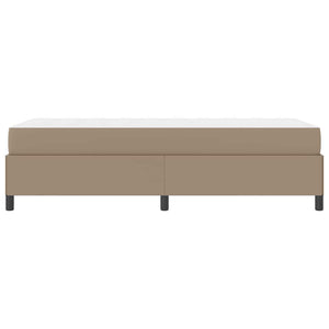 vidaXL Struttura letto con materasso Cappuccino 90 x 190 cm