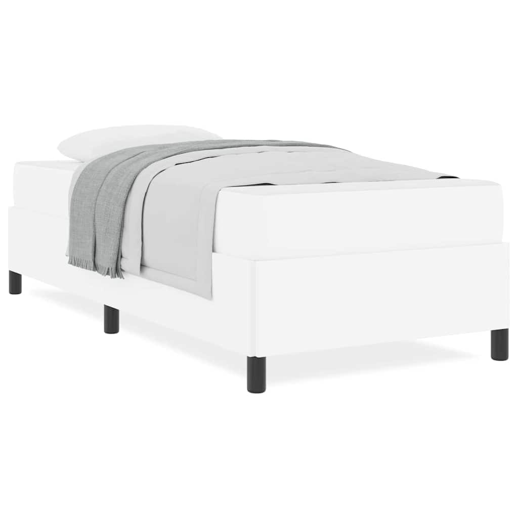vidaXL Struttura letto con materasso con materasso Bianco 90 x 200 cm