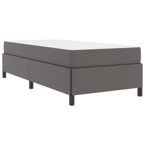 vidaXL Struttura letto con materasso con materasso Grigio 90 x 200 cm