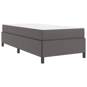 vidaXL Struttura letto con materasso con materasso Grigio 90 x 200 cm