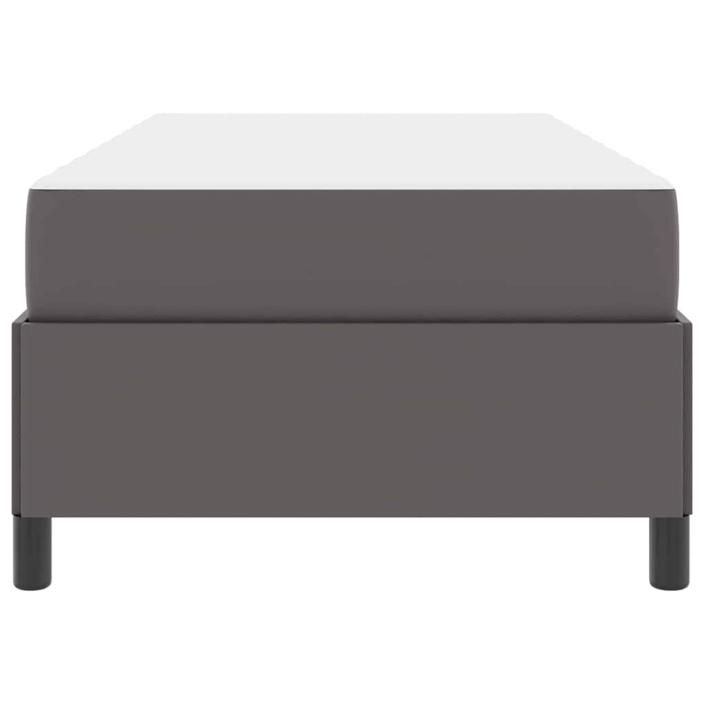 vidaXL Struttura letto con materasso con materasso Grigio 90 x 200 cm