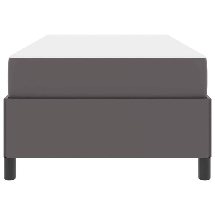 vidaXL Struttura letto con materasso con materasso Grigio 90 x 200 cm