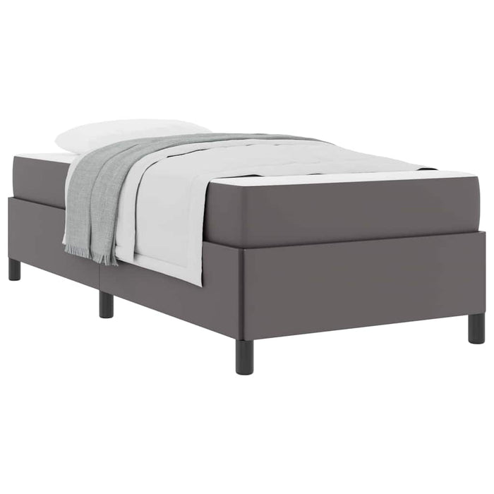 vidaXL Struttura letto con materasso con materasso Grigio 90 x 200 cm