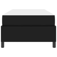 vidaXL Struttura letto con materasso Nero 100 x 200 cm Pelle sintetica