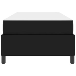 vidaXL Struttura letto con materasso Nero 100 x 200 cm Pelle sintetica