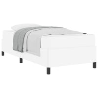 vidaXL Struttura letto con materasso con materasso Bianco 100 x 200 cm