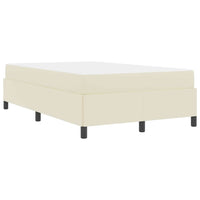 vidaXL Struttura letto con materasso con materasso Crema 100 x 200 cm