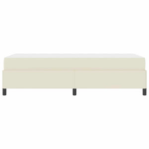 vidaXL Struttura letto con materasso con materasso Crema 100 x 200 cm