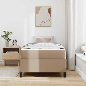 vidaXL Struttura letto con materasso Cappuccino 100 x 200 cm
