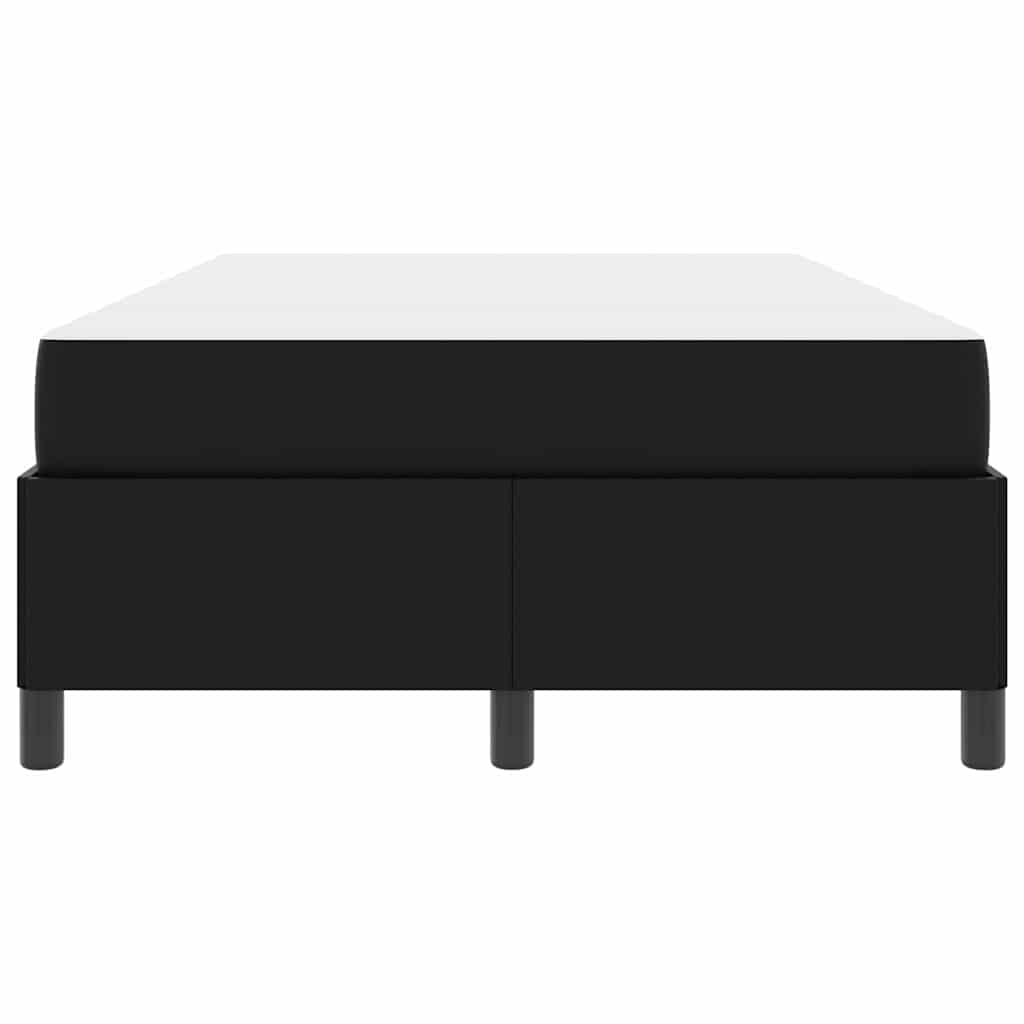 vidaXL Struttura letto con materasso Nero 120 x 190 cm Pelle sintetica