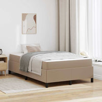 vidaXL Struttura letto con materasso Cappuccino 120 x 190 cm