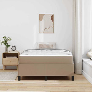 vidaXL Struttura letto con materasso Cappuccino 120 x 190 cm
