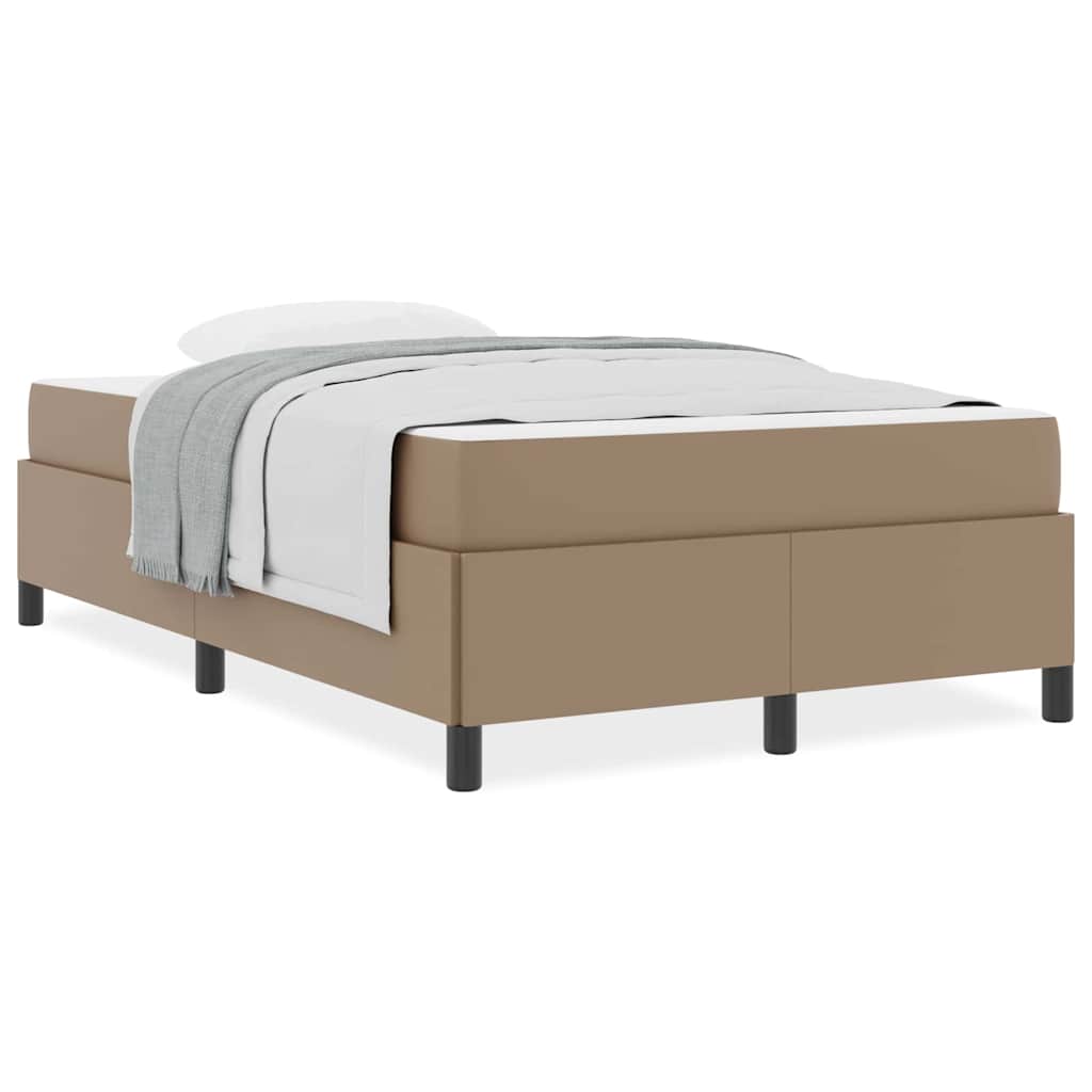 vidaXL Struttura letto con materasso Cappuccino 120 x 190 cm
