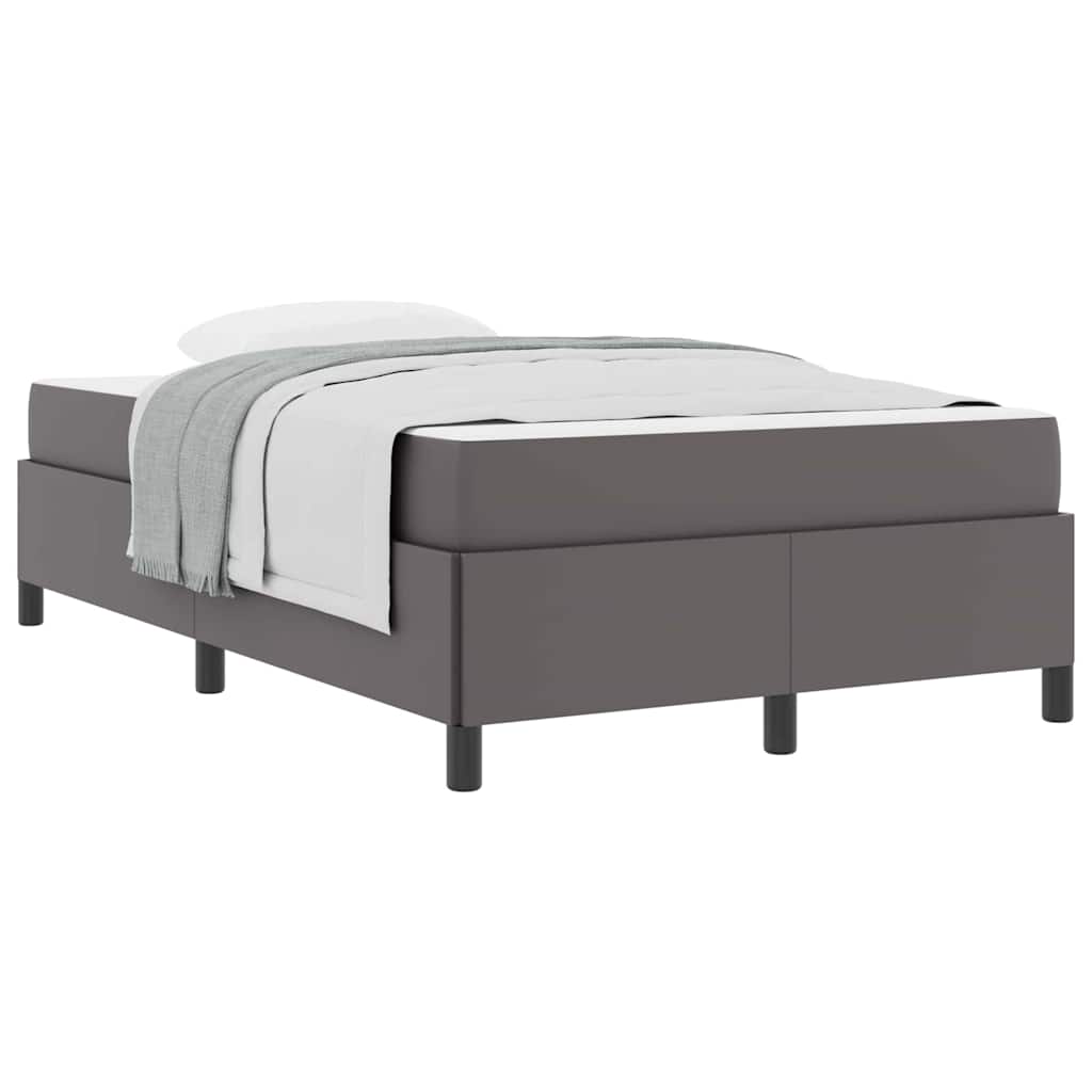 vidaXL Struttura letto con materasso con materasso Grigio 120 x 200 cm